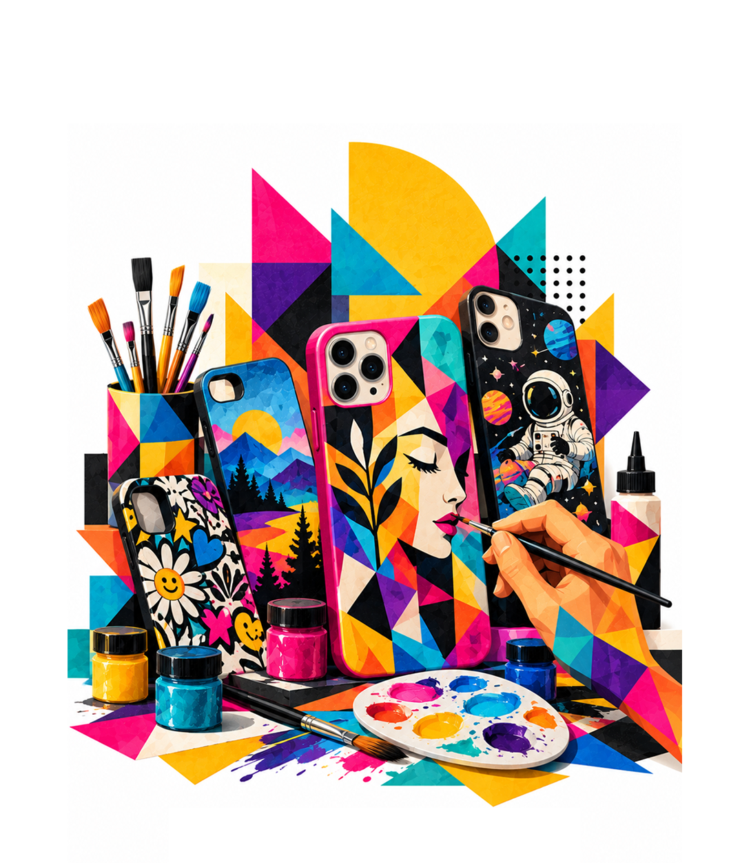 Mobile cover painting — Amber Club