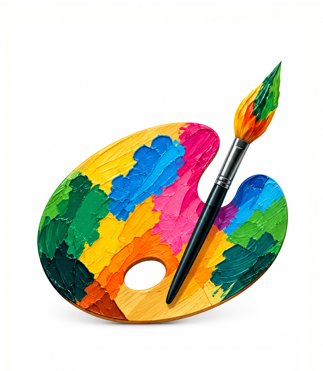 Impasto Painting — Emerald Club